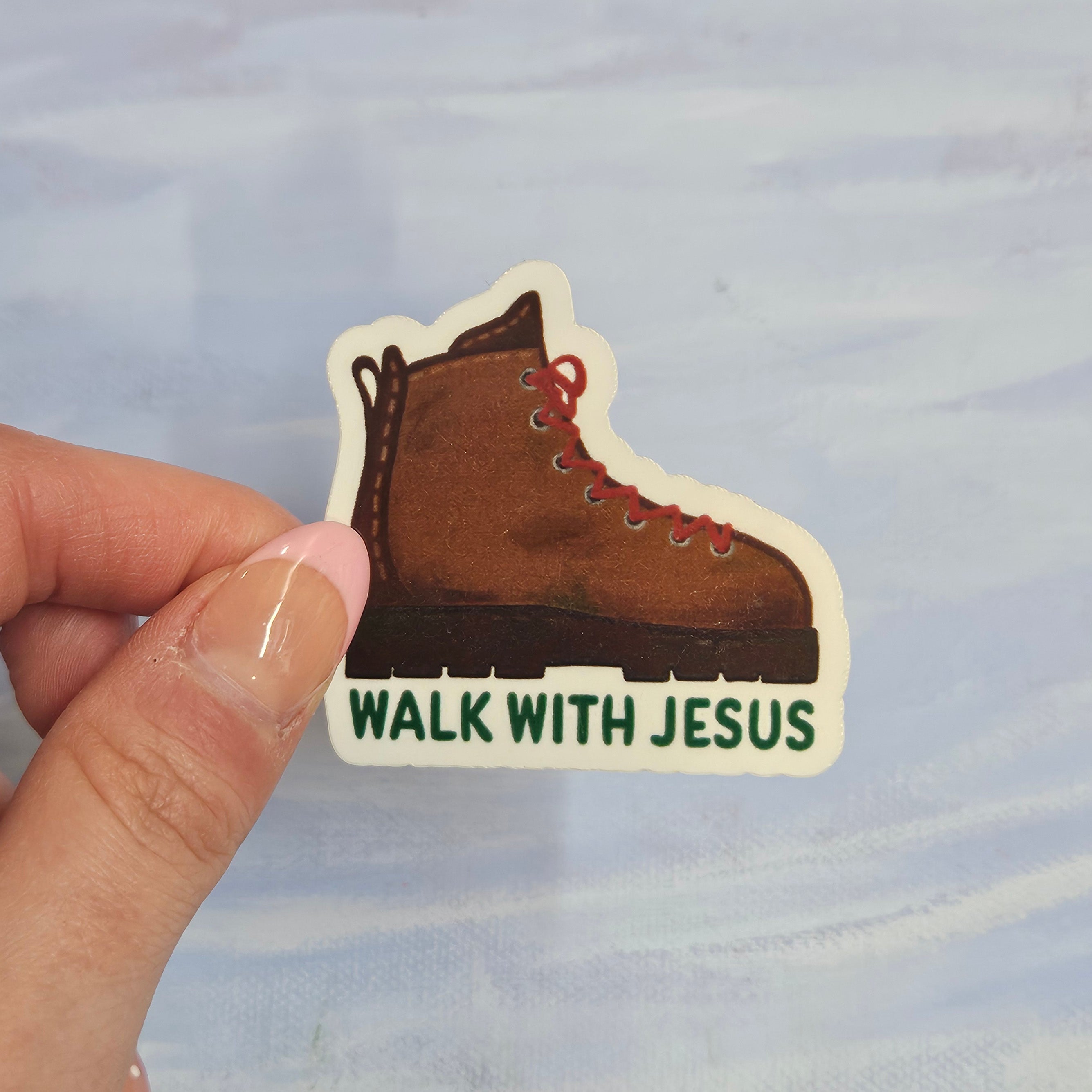 Walk with Jesus Sticker