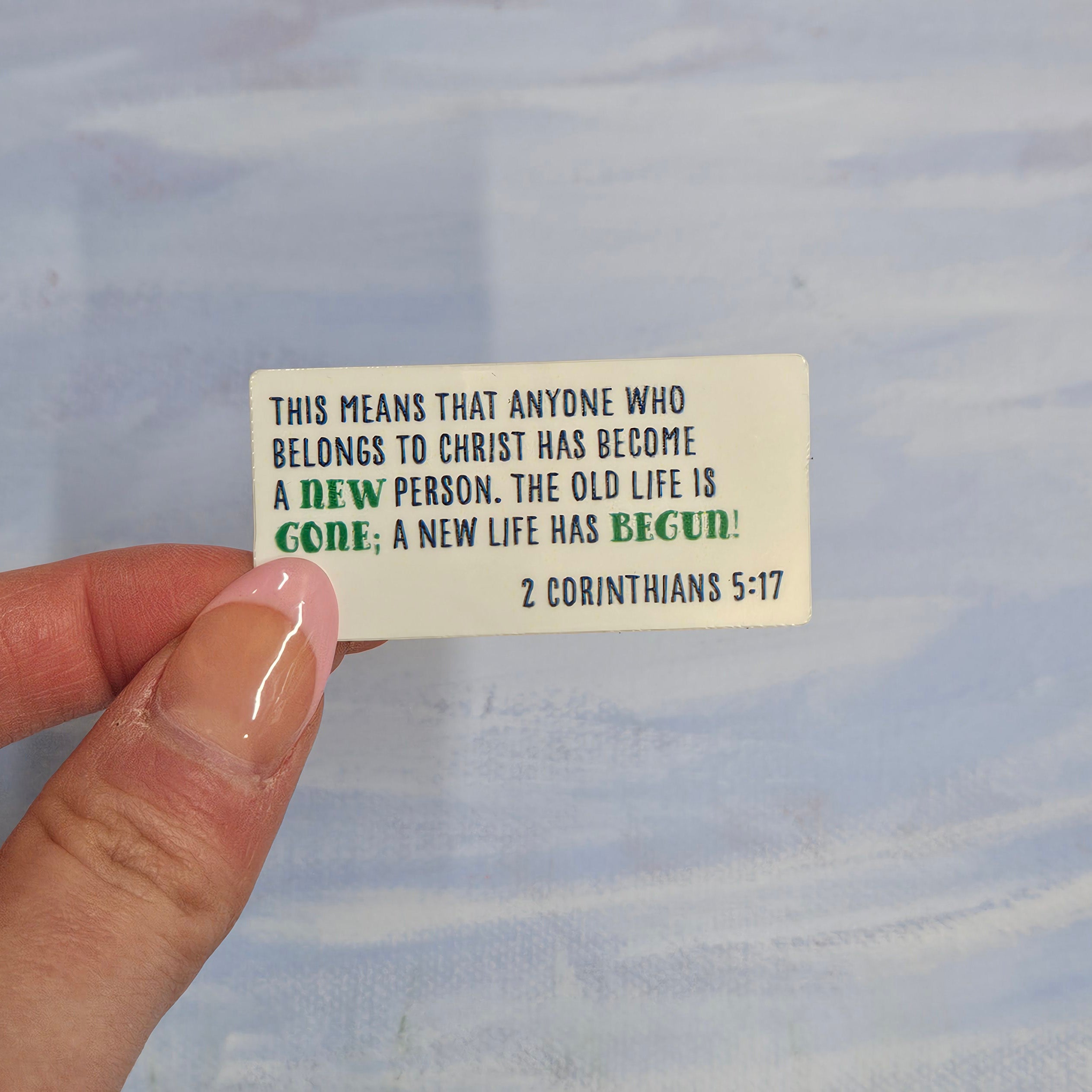 2 Corinthians 5:17 Sticker